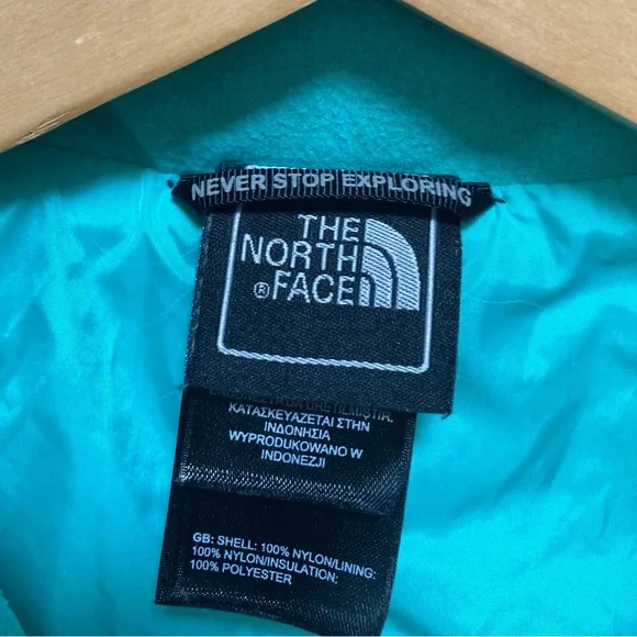 The North Face Teal Quilted Jacket Women’s Size Small - Picture 8 of 12